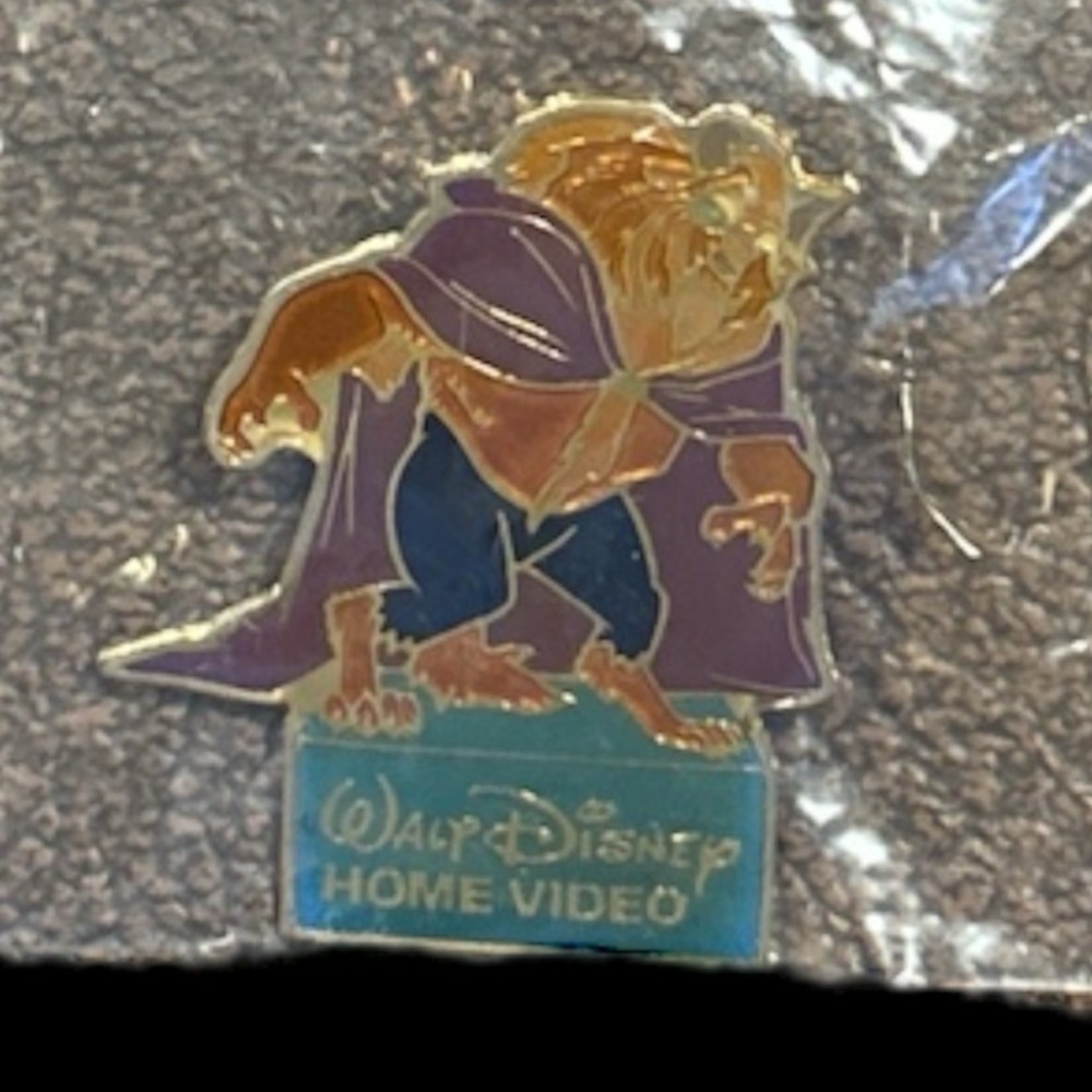 Vintage Disney Beast Pin with Purple and Blue
